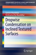 Cover: Dropwise Condensation on Inclined Textured Surfaces - Springer