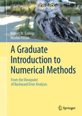 Cover: A Graduate Introduction to Numerical Methods - Springer