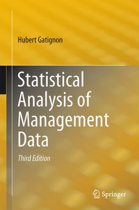 Enlarge image Cover: Statistical Analysis of Management Data - Springer