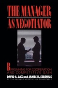 Cover: Manager as Negotiator - The Free Press