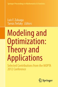 Abbildung von: Modeling and Optimization: Theory and Applications - Springer