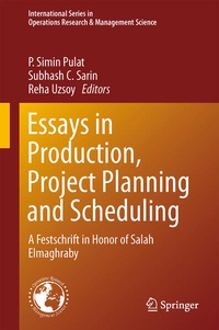 Enlarge image Cover: Essays in Production, Project Planning and Scheduling - Springer