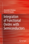 Cover: Integration of Functional Oxides with Semiconductors - Springer