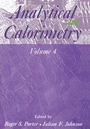 Cover: Analytical Calorimetry - Springer