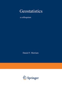 Enlarge image Cover: Geostatistics - Springer