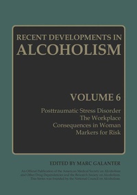 Enlarge image Cover: Recent Developments in Alcoholism - Springer