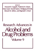 Cover: Research Advances in Alcohol and Drug Problems - Springer