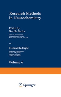 Enlarge image Cover: Research Methods in Neurochemistry - Springer