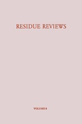 Cover: Residue Reviews / R&uuml;ckstands-Berichte - Springer