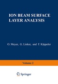 Cover: Ion Beam Surface Layer Analysis - Springer