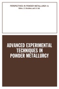 Cover: Advanced Experimental Techniques in Powder Metallurgy - Springer