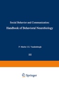 Cover: Social Behavior and Communication - Springer