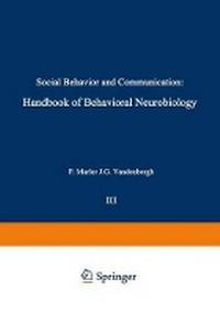 Enlarge image Cover: Social Behavior and Communication - Kluwer Academic/Plenum Publishers
