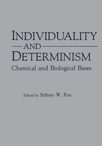Enlarge image Cover: Individuality and Determinism - Springer