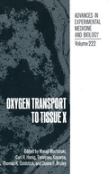 Cover: Oxygen Transport to Tissue X - Springer