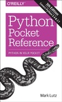 Cover: Python Pocket Reference - O'Reilly