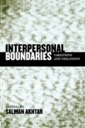 Cover: Interpersonal Boundaries - Jason Aronson, Inc.