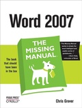 Cover: Word 2007: The Missing Manual - O'Reilly