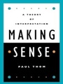 Cover: Making Sense - Rowman & Littlefield Publishers