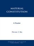 Cover: Material Constitution - Rowman & Littlefield Publishers