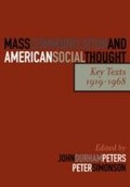 Cover: Mass Communication and American Social Thought - Rowman & Littlefield Publishers