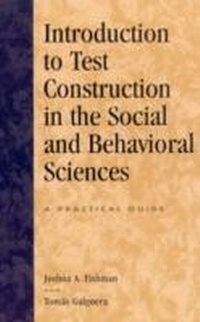 Enlarge image Cover: Introduction to Test Construction in the Social and Behavioral Sciences - Rowman & Littlefield Publishers