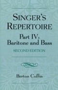 Cover: The Singer's Repertoire, Part IV - Scarecrow Press