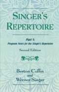 Cover: The Singer's Repertoire, Part V - Scarecrow Press