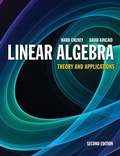 Cover: Linear Algebra: Theory and Applications - Jones and Bartlett Publishers, Inc