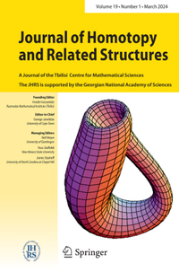 Enlarge image Cover: Journal of Homotopy and Related Structures - Springer