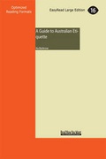 Cover: A Guide to Australian Etiquette - ReadHowYouWant