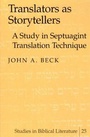Cover: Translators as Storytellers - Peter Lang Verlag