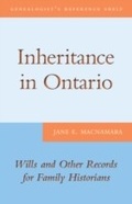 Cover: Inheritance in Ontario - ONTARIO GENEALOGICAL SOCIETY