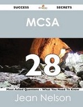 Cover: McSa 28 Success Secrets - 28 Most Asked Questions on McSa - What You Need to Know - Emereo Publishing