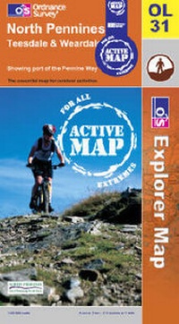Abbildung von: North Pennines - Teesdale and Weardale - Ordnance Survey