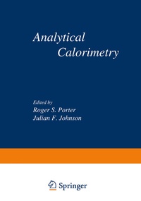 Enlarge image Cover: Analytical Calorimetry - Springer
