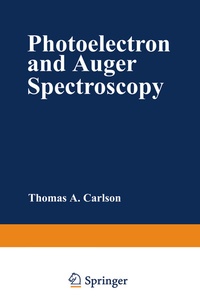 Enlarge image Cover: Photoelectron and Auger Spectroscopy - Springer