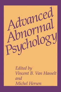 Bild vergrößern Bild: Advanced Abnormal Psychology - Springer