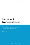 Cover: Immanent Transcendence - Bloomsbury Academic