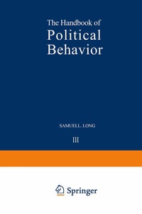 Enlarge image Cover: The Handbook of Political Behavior - Springer