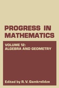 Cover: Algebra and Geometry - Springer