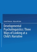 Cover: Developmental Psycholinguistics - Springer