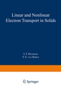 Cover: Linear and Nonlinear Electron Transport in Solids - Springer