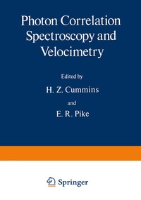 Enlarge image Cover: Photon Correlation Spectroscopy and Velocimetry - Springer