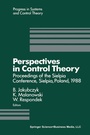 Cover: Perspectives in Control Theory - Birkhauser Boston Inc