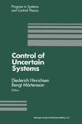 Cover: Control of Uncertain Systems - Birkhauser Boston Inc