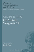 Cover: Simplicius: On Aristotle Categories 7-8 - Bloomsbury Academic