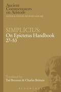 Cover: Simplicius: On Epictetus Handbook 27-53 - Bloomsbury Academic