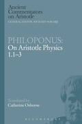 Cover: Philoponus: On Aristotle Physics 1.1-3 - Bloomsbury Academic