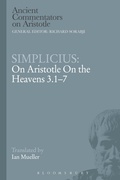 Cover: Simplicius: On Aristotle On the Heavens 3.1-7 - Bloomsbury Academic